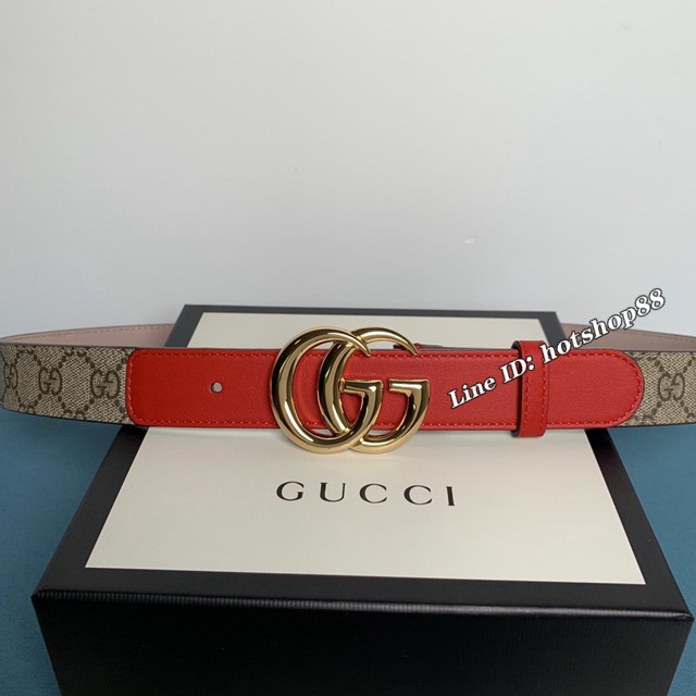 Gucci經典皮帶 古奇GGSupreme小牛皮腰帶 古奇2020早春新款  jjp1563